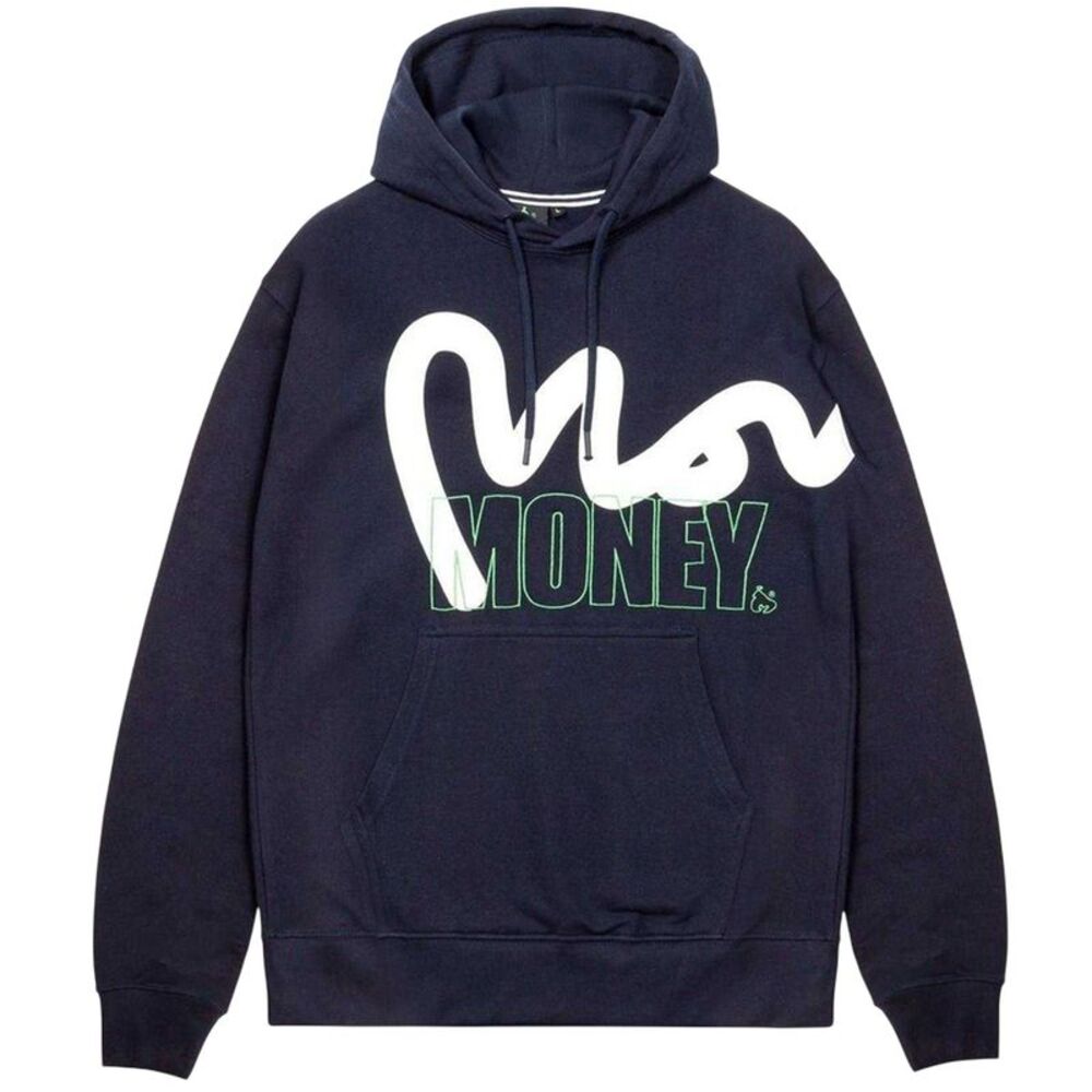 Money Mens Block Stencil Hoodie / Navy